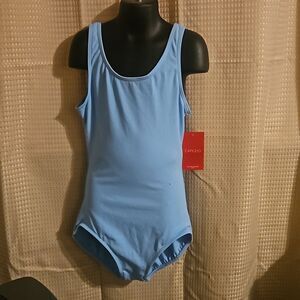 CAPEZIO TANK LEOTARD BLUE S